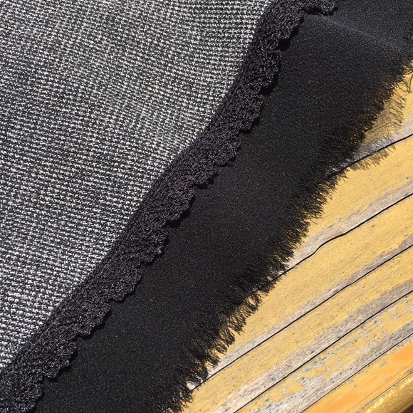 Charcoal and black fit and flare skirt. - Picture 2 of 3